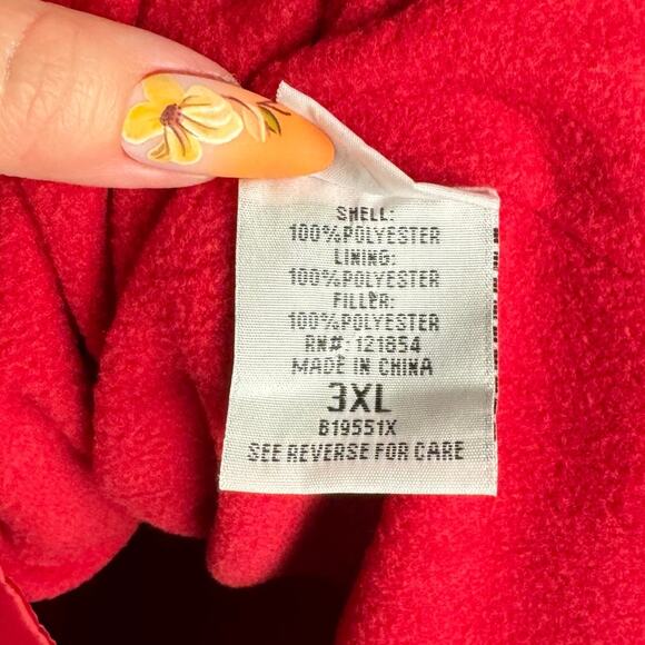 totes Pink Fleece Lined Removable Hood Zip Lightweight Windbreaker Jacket 3XL - Picture 12 of 15